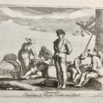 Original print for the month September made by Frederick Bloemaert