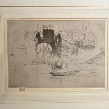 San Bagio 1886 Whistler print Venice etching