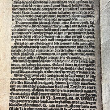 Accoordt ende verdrach ghemaeckt 1577