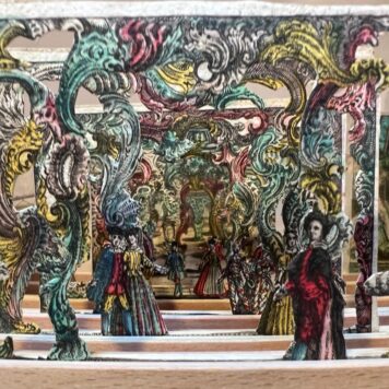 Paper Theater or Diorama het ballet rococo style