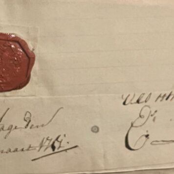 Handtekening van Es. De Haeze