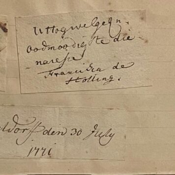 Handtekening van Francisca de Holling