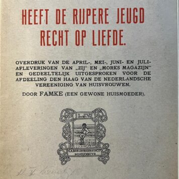 Heeft de Rijpere jeugd recht op liefde