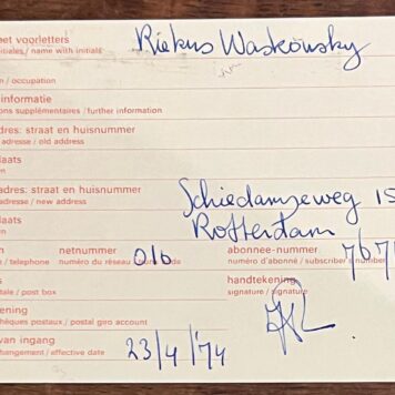 Riekus Waskowsky aan Kees Buddingh'