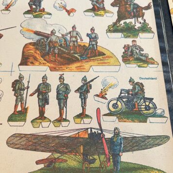 Deutschland Russland WO I catchpenny print centsprent Duitsland Rusland