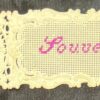 Vintage embroided souvenir card