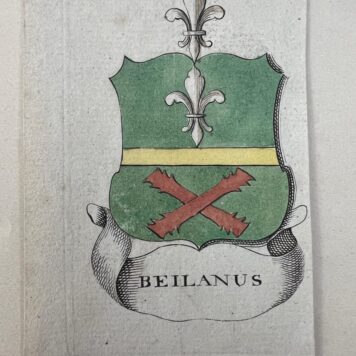 Etching coat of arms Beilanus family