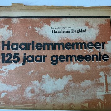 Haarlemmermeer 125 jaar gemeente krant 1980