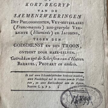 De Godloosheyd der Achthiende eeuw Zeldzame eerste druk 1801