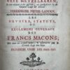 De pligten wetten of algemeene reglementen der vrye metzelaaren 1762
