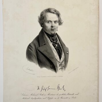 Portrait of professor of obstetrics in Berlin: Joseph Hermann Schmidt (1804-1852)