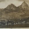 Antique vintage photo Brunnen & Die Mythen Swizerland