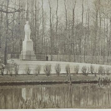 Antique vintage photo of Hendrik Tollens in the park in Rotterdam