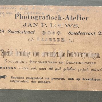 Vintage photo bakkerij Kalb Haarlem 1898 Grote Houtstraat 4