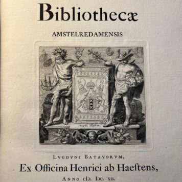 Catalogus bibliothecae Amstelredamensis. Lugduni Batavorum, 1612