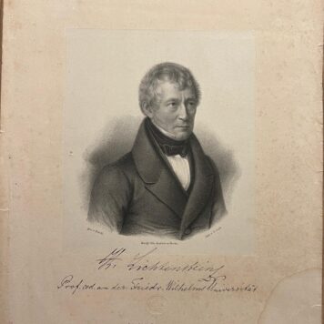 Portrait print of Martin Hinrich Lichtenstein by J.C. Schall