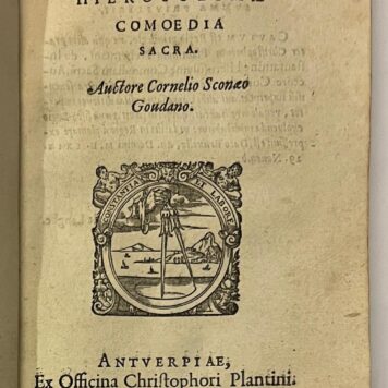 Nehemias Comoedia Sacra Christophe Plantijn 1570 Schonaeus