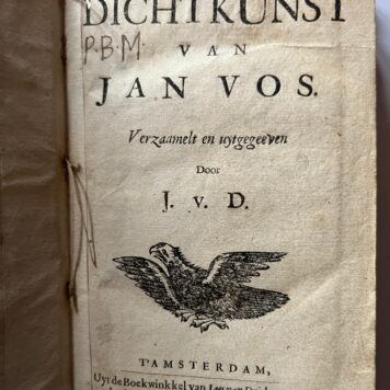 Jan Vos: Dichtkunst 1658