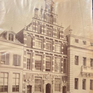 antieke foto van stadhuis in Deventer.