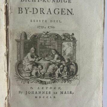 tael- en dichtkundige bydragen Leyden le Mair 1760