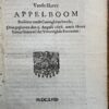 Memoriael vande Heere Appelboom Koning van Zweden 1658