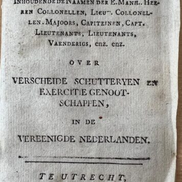 Burger officiers boekje 1784