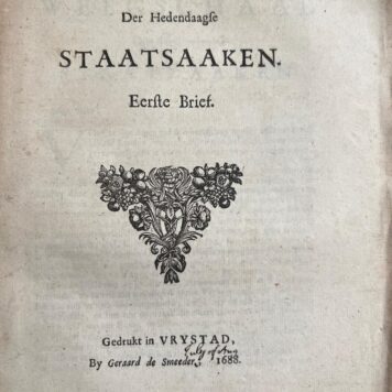 Weegschaal der hedendaagse staatsaaken 1688
