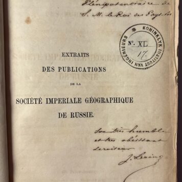 Extraits des publications de la Societe Imperiale Geographique de Russie 1859