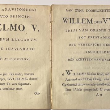 Celsissimo Aravsionensi et Nassavio principi Gvlielmo V Petrus Burmannus 1766