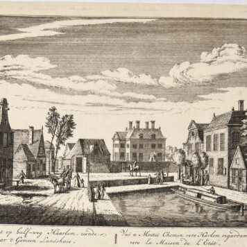 Halfweg naar het Gemeenlandshuis van Rijnland genaamd Zwanenburg (nu suikerfabriek)