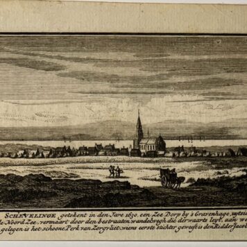 Schevelinge getekent in den jare 1630 (Scheveningen) print