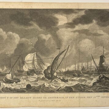 Gezigt uit het Y op het Blaauw hoofd te Amsterdam