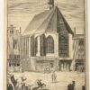 De Engelsche en Hoogd: Kerk: Gezicht op de Engelse en Hoogduitse kerk Den Haag Prent