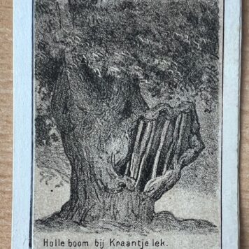 Holle Boom bij Kraantje Lek lithografie