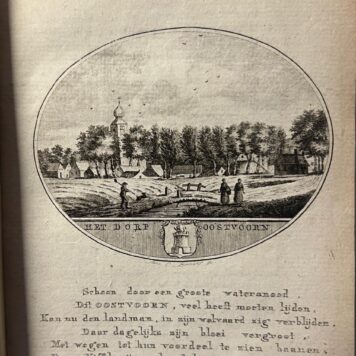 Het dorp Oostvoorne Oostvoorn engraving made by Anna Catharina Brouwer
