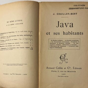 Java et ses habitants Bibliotheek Zendingsstudie Raad