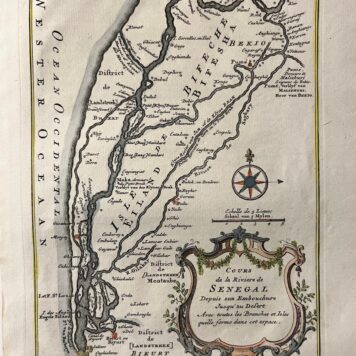la Riviere de Senegal | Riviere Sanaga 1746 Kaart Map