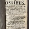 Osteologia Nova sive Novae Quaedam Observationes de Ossibus Clopton Havers 1692