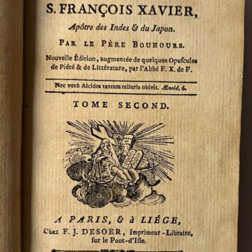 La Vie de S. François Xavier Apôtre des Indes & du Japon. Boudours 1788 Complete
