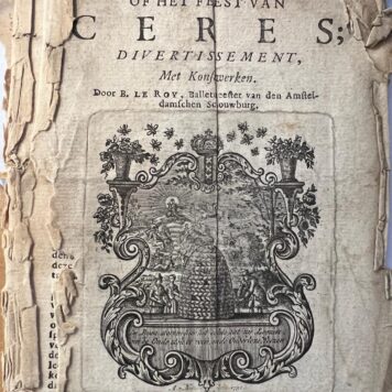 B. le Roy De zomer of Het feest van Ceres. 1751
