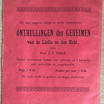 Catalogus van Bruilofts- en Feestliederen Dijk Groningen 1896