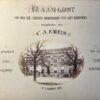 Album met gekalligrafeerde Naamlijst voor het cadeau van Cornelis Antonie Emeis Universiteit Leiden