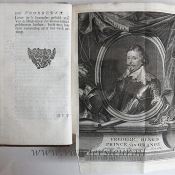 Het leven van Frederik Henrik, prins van Oranje, beschreven door ******. 2 vols. The Hague, O. en P. van Thol, 1737.