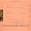 NINABER -- Rijbewijs voor Hermanus A. Ninaber, geboren Amsterdam 1896, dd. 1951. Deels gedrukt. Met pasfoto.