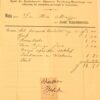 REINBOUD -- Nota van begrafenisondernemer Joh. Reinboud te Amersfoort, ca. 1930? Deels gedrukt.