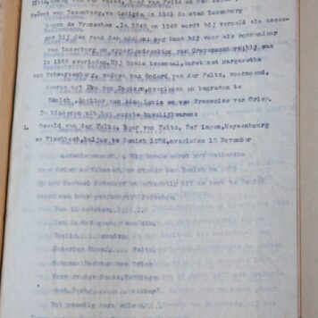 Genealogie van het geslacht Van der Feltz, met bewijsstukken, 's- Gravenhage 1891, 37 pag., getypt, geb.