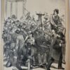 [Original lithograph/lithografie by Johan Braakensiek] De Meeting van de Leo-Vereeniging in "Maison Stroucken", 16 December 1888, 1 pp.