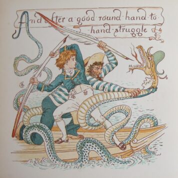 A Romance of the Three R's, Penned & Pictured by Walter Crane. London, Marcus Ward & Co., 1886.