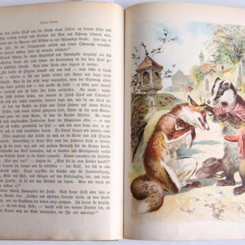 Reineke Fuchs, für die Jugend bearbeitet. Von Max Barack. Mit 6 Farbdruck- und 30 Textbildern von Christian Dotteler. Stuttgart, Loewes Derlag Ferdinand Carl, n. d. [ca. 1900].