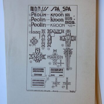 Samenstelling van lettervormen, Utrecht 1940, 70 pag., geb.